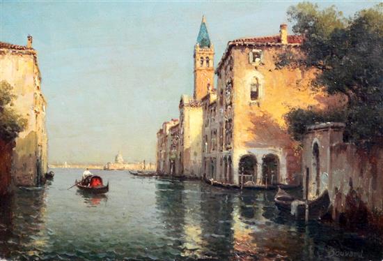 § Antoine Bouvard (1870-1956) Evening Shadows, Venice, 9.25 x 13.75in.